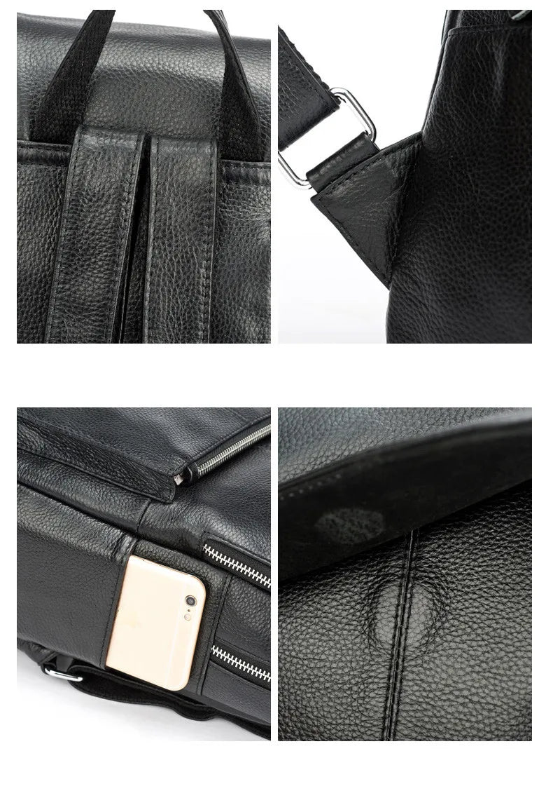 Mochila Feminina de Couro Genuíno Margot