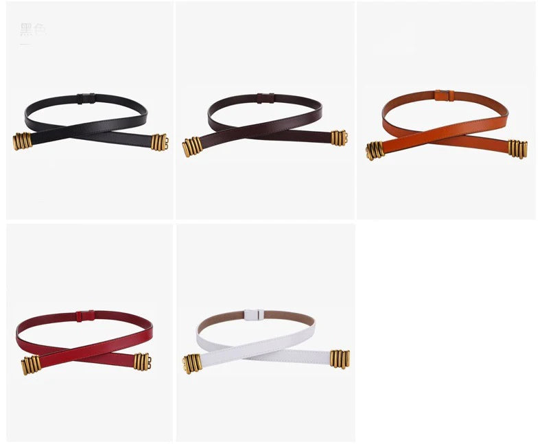 Cinto Feminino de Couro Feminino Lia