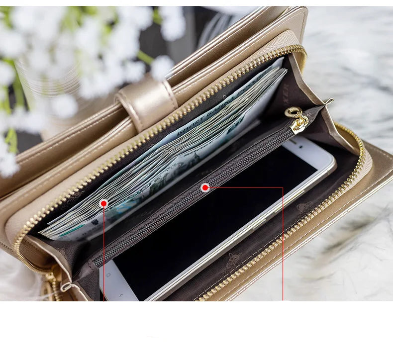 Carteira Feminina de Couro Dominique