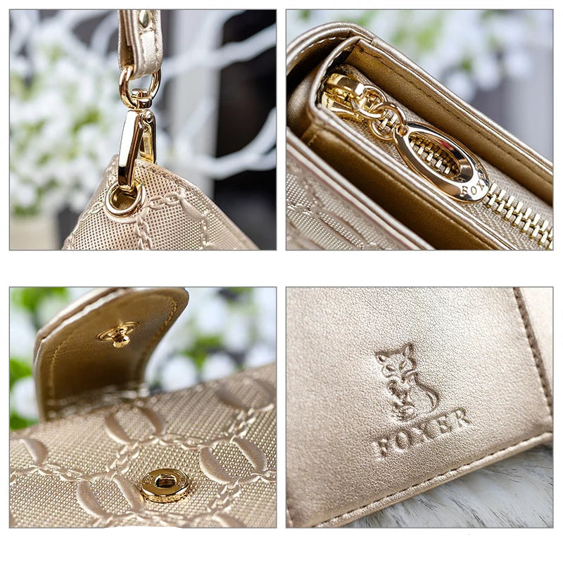 Carteira Feminina de Couro Dominique