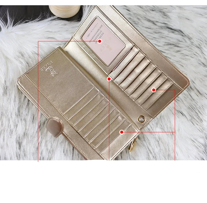 Carteira Feminina de Couro Dominique