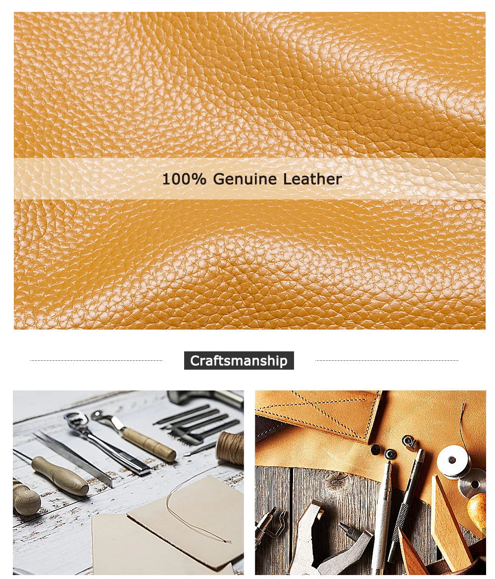 Bolsa Tote de Couro Genuíno Helena