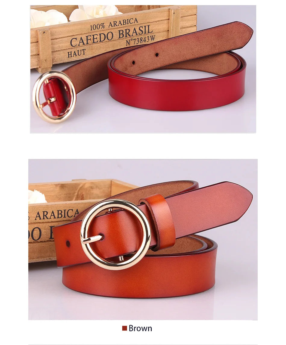 Cinto Feminino de Couro Nala