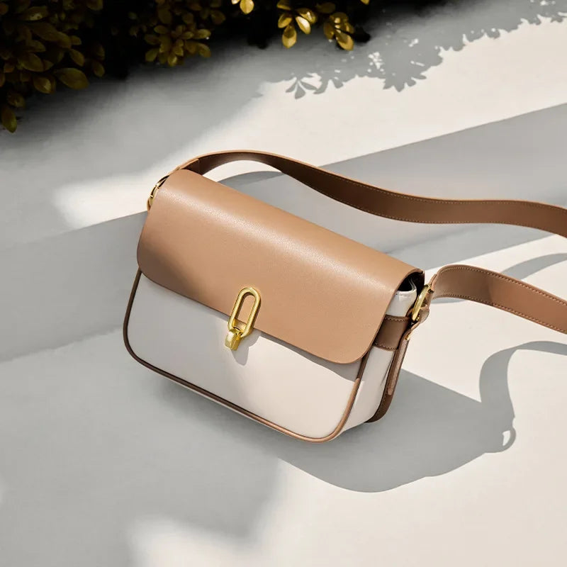 Bolsa Transversal de Couro Genuíno Hamburgo