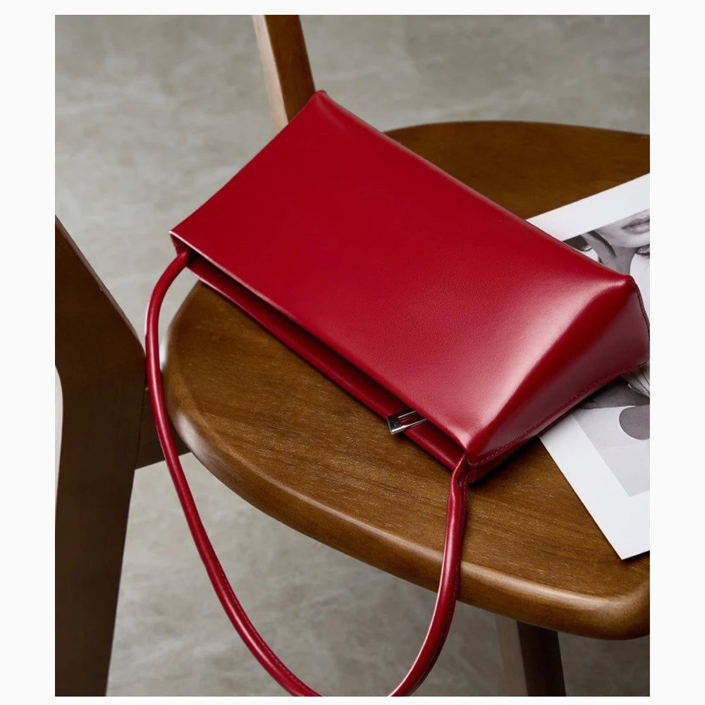 Bolsa Baguette de Couro Loraine