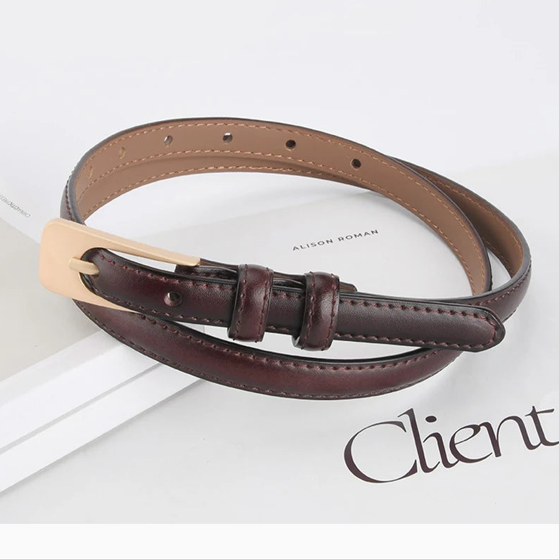 Cinto Feminino de Couro Alba