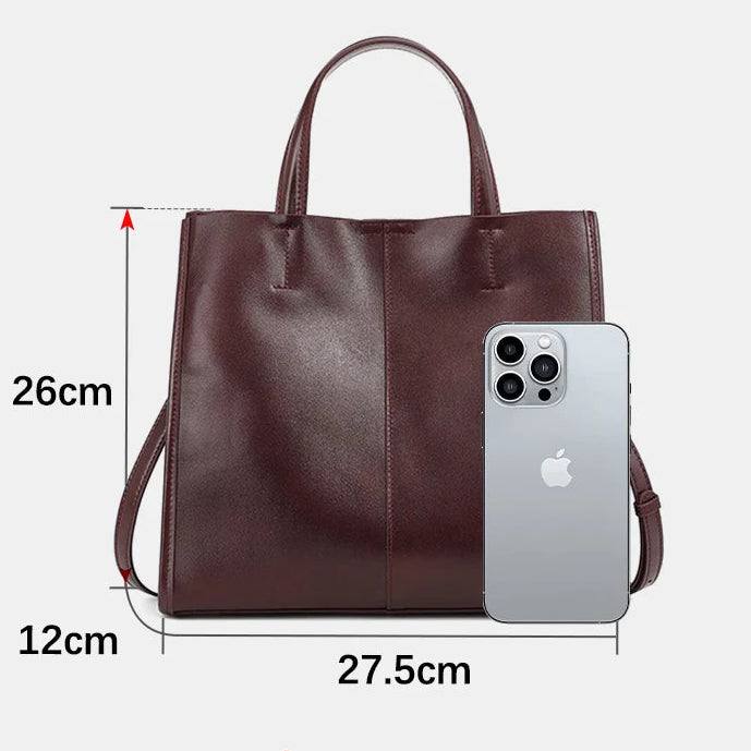 Bolsa Tote de Couro Genuíno Viola