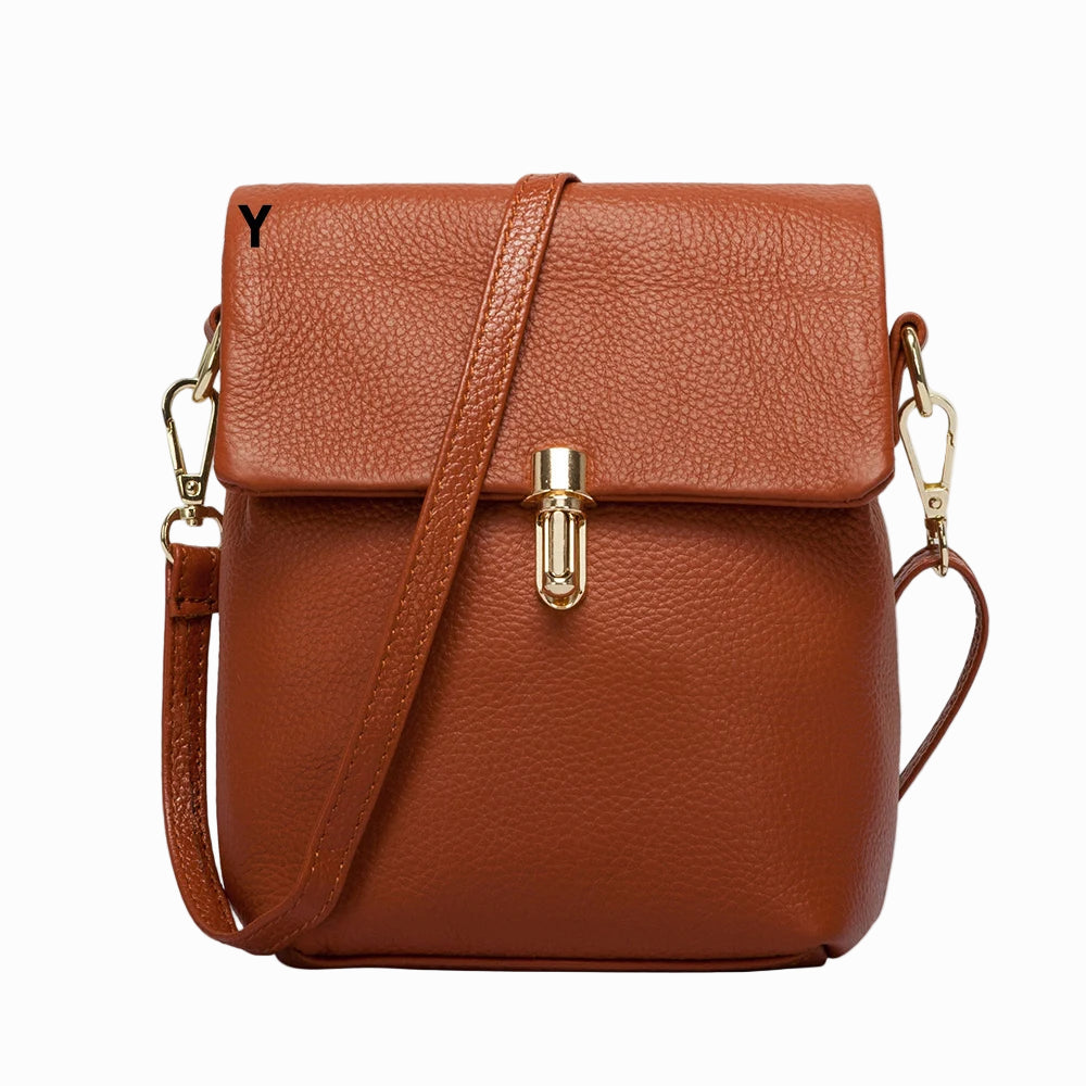 Bolsa Transversal de Couro Genuíno Aurora