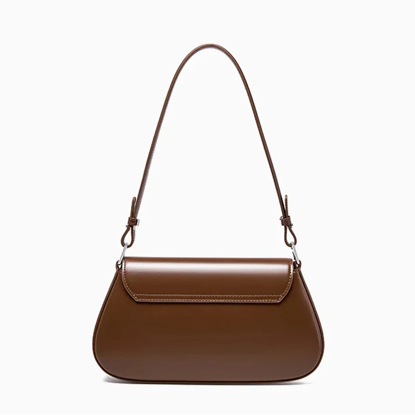 Bolsa de Ombro de Couro Genuíno Isadora