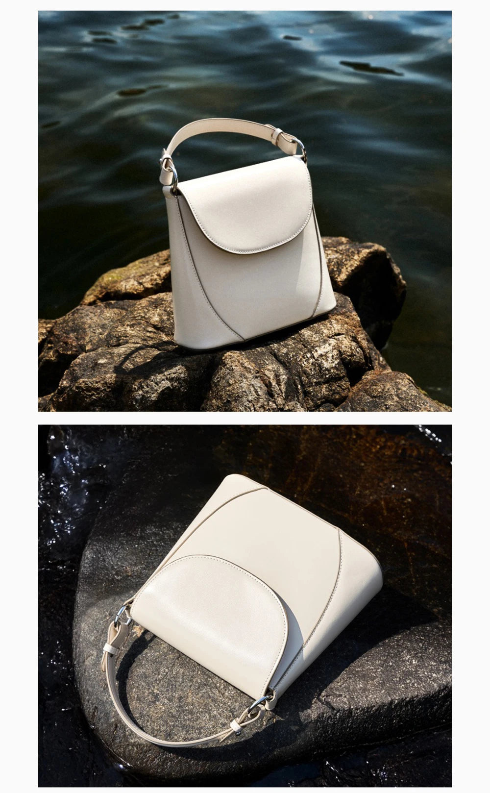 Bolsa de Ombro e Crossbody de Couro Versailles