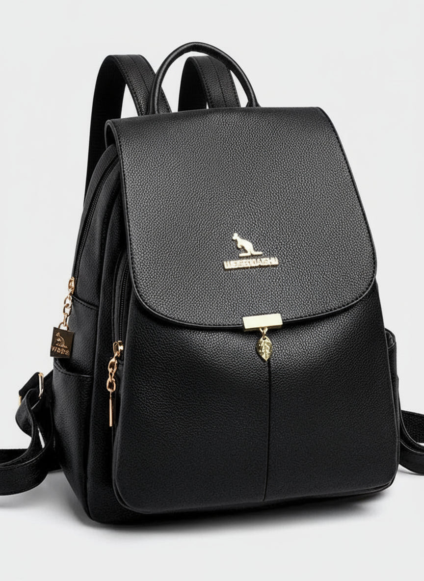 Mochila Feminina de Couro Genuíno Antonelli