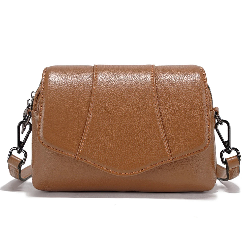 Bolsa de Ombro de Couro Genuíno Juliette