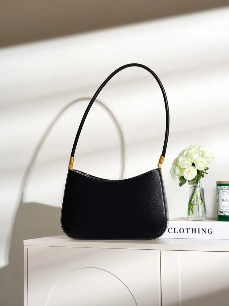 Bolsa de Ombro de Couro Rubis