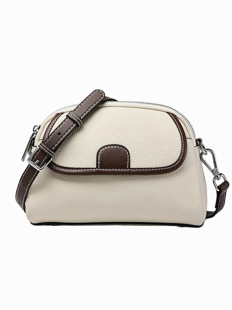 Bolsa Transversal de Couro Genuíno Clarisse