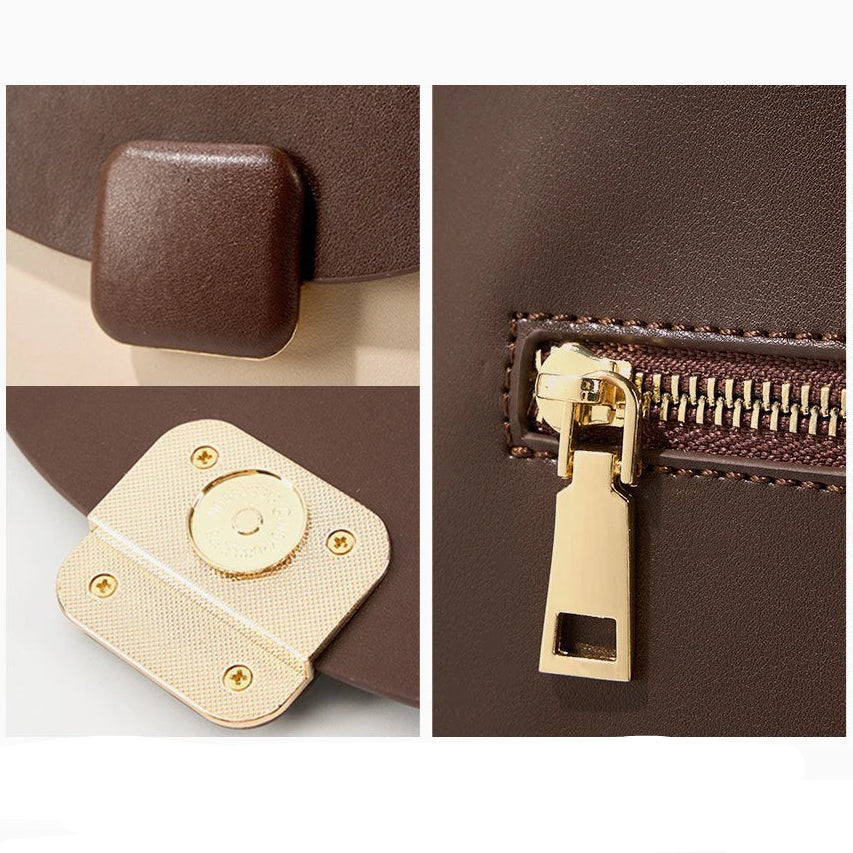 Mochila Feminina de Couro Genuíno Odette