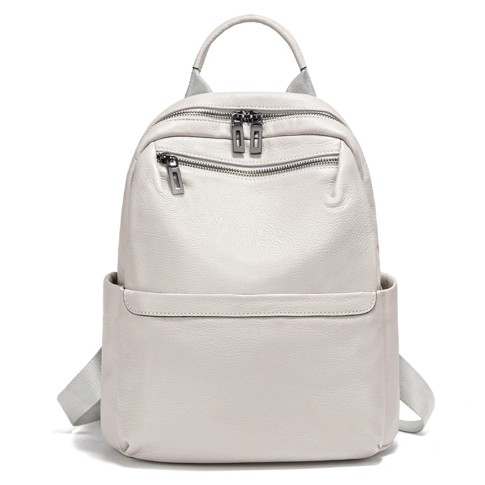 Mochila Feminina de Couro Genuíno Gabrielle