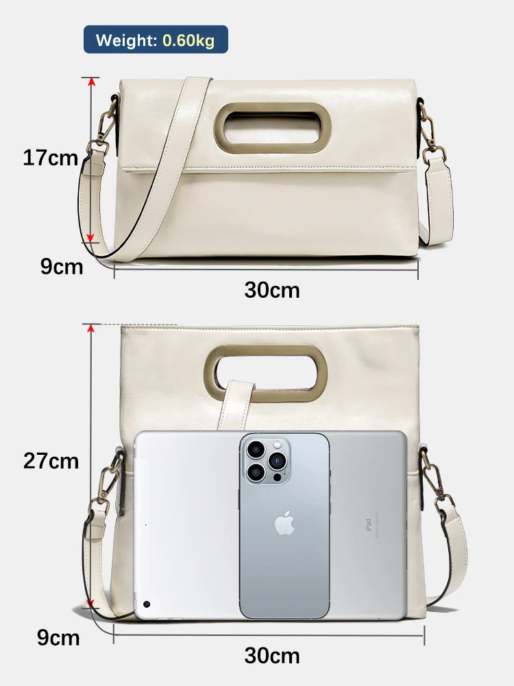 Bolsa de Couro Genuíno Seraphine