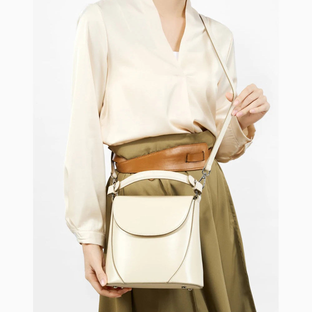 Bolsa de Ombro e Crossbody de Couro Versailles