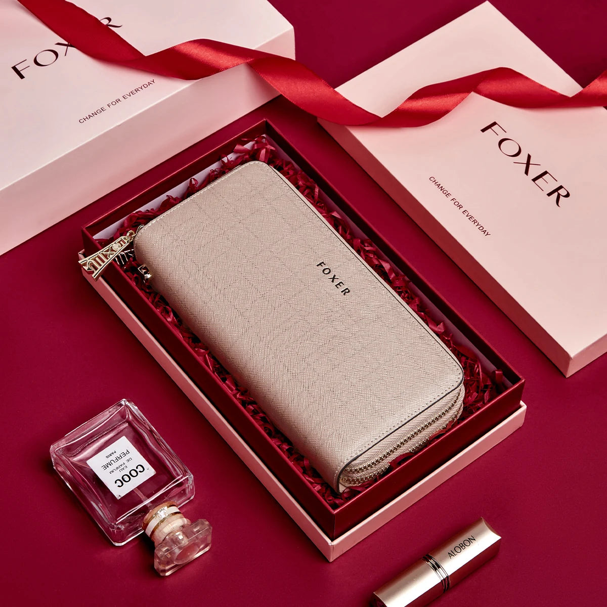 Carteira Feminina de Couro Genuíno Beatrice