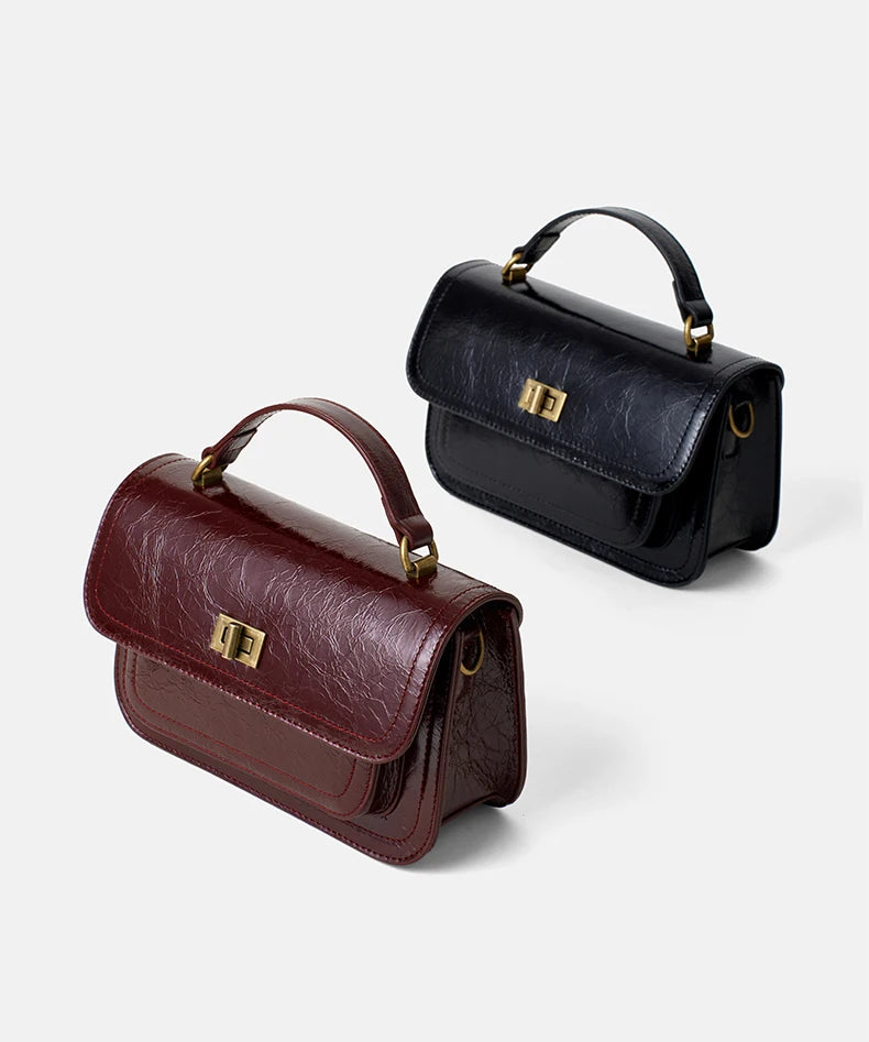 Bolsa Feminina de Couro Genuíno Barcelona