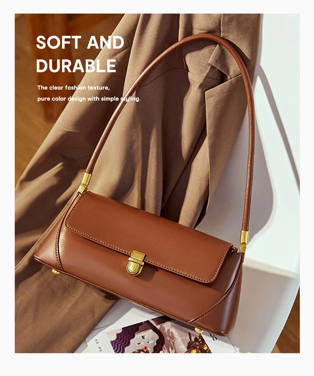 Bolsa Baguete de Couro Genuíno Chloé