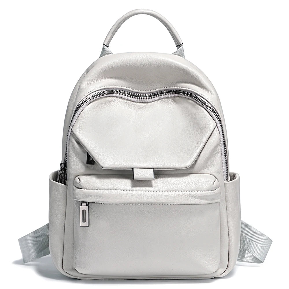Mochila Feminina de Couro Genuíno Camilla