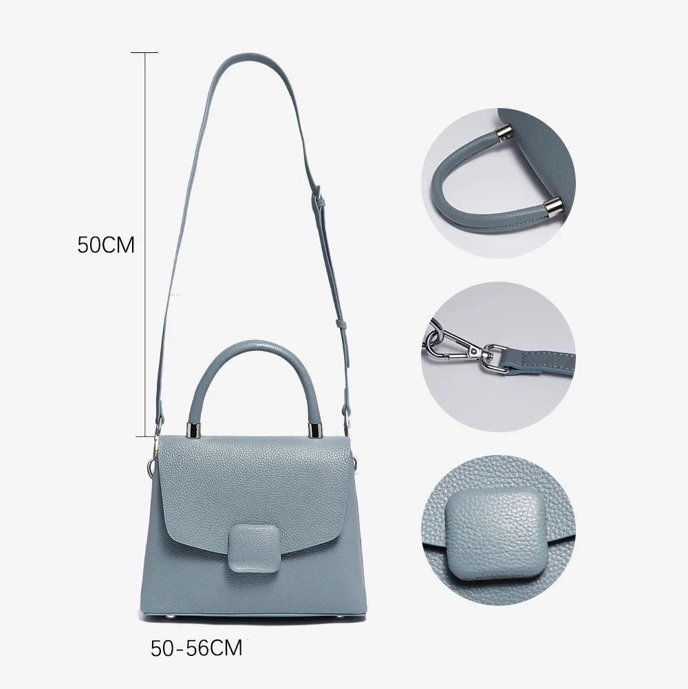 Bolsa Transversal de Couro Hasp