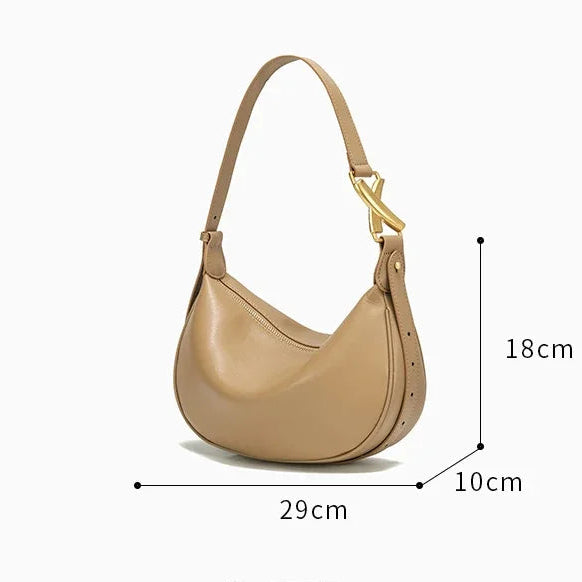 Bolsa Hobo de Couro Madri
