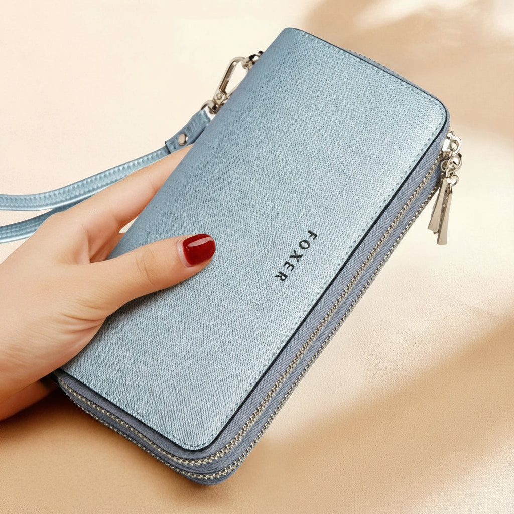 Carteira Feminina de Couro Genuíno Beatrice