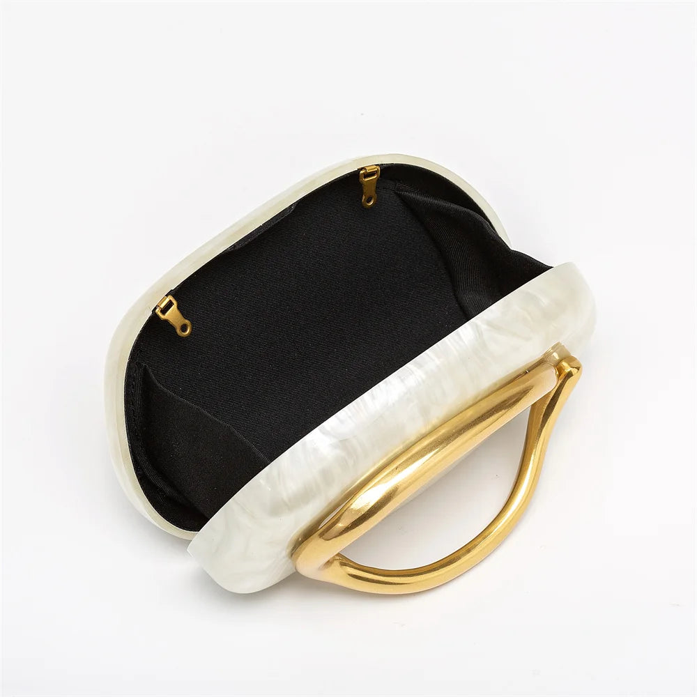Bolsa de Acrílico Munique | Clutch Bags | Cores variadas | Costas | Vivièn
