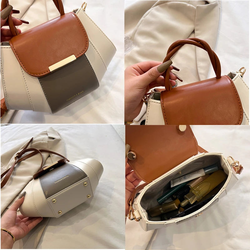 Bolsa de Couro PU Macio Berlin | Cross Body Bags | Cores variadas | Detalhe 4 | Vivièn