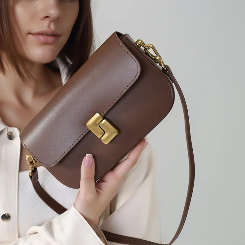 Bolsa de Ombro de Couro Edimburgo | Shoulder Bags | Cores variadas | Costas | Vivièn