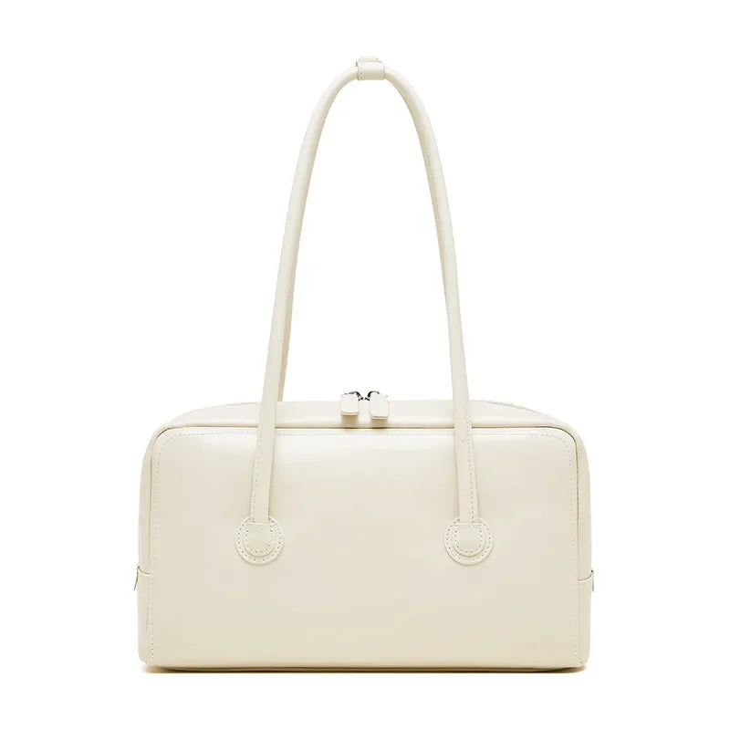 Bolsa de Ombro de Couro Genuíno Boston | Shoulder Bags | Cores variadas | Detalhe 8 | Vivièn