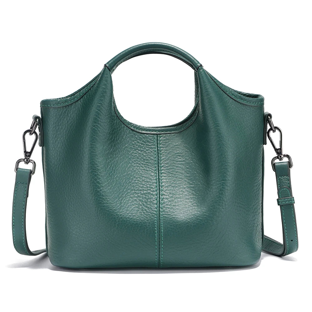 Bolsa de Ombro de Couro Genuíno Isabell | Shoulder Bags | Cores variadas | Vivièn