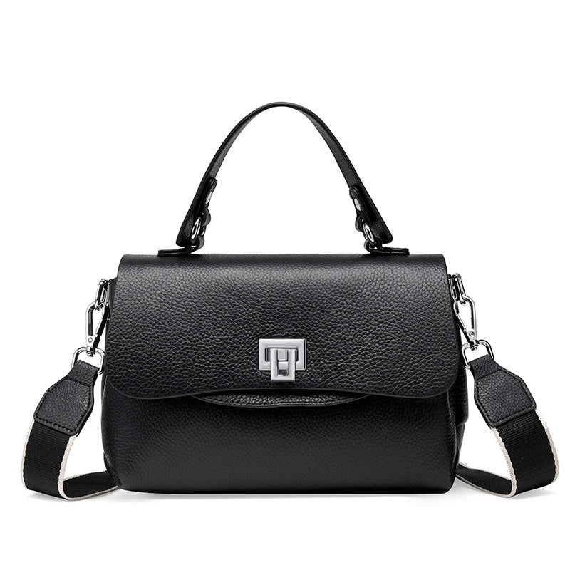 Bolsa de Ombro de Couro Genuíno Isla | Cross Body Bags | Cores variadas | Detalhe 6 | Vivièn