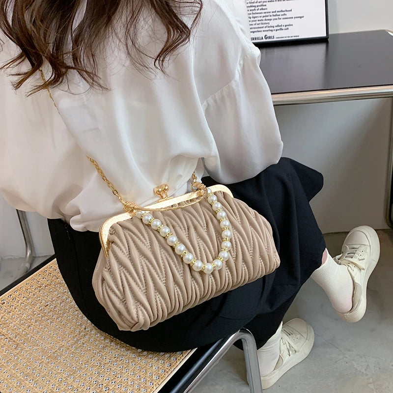 Bolsa Feminina de Couro PU Luxo Veneza | Clutch Bags | Cores variadas | Detalhe 10 | Vivièn