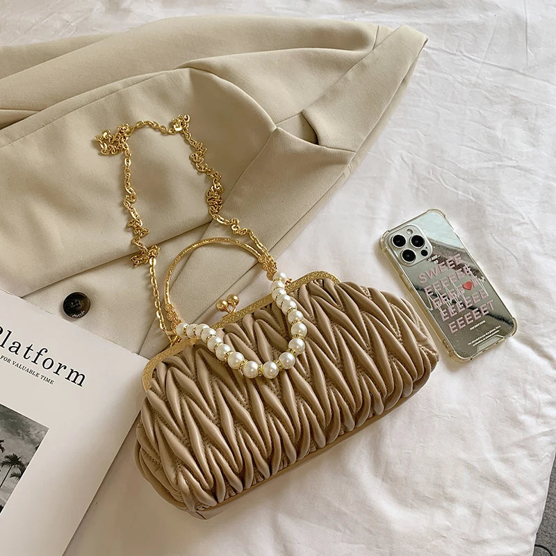 Bolsa Feminina de Couro PU Luxo Veneza | Clutch Bags | Cores variadas | Detalhe 23 | Vivièn