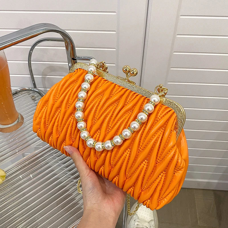 Bolsa Feminina de Couro PU Luxo Veneza | Clutch Bags | Cores variadas | Detalhe 47 | Vivièn