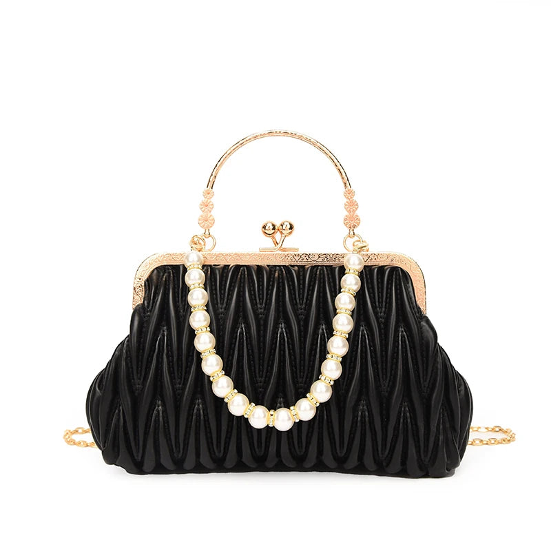 Bolsa Feminina de Couro PU Luxo Veneza | Clutch Bags | Cores variadas | Detalhe 50 | Vivièn