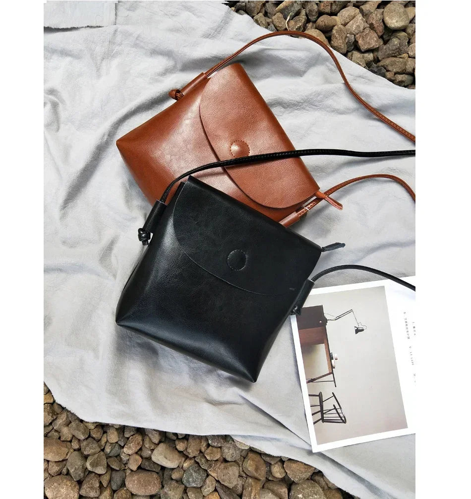 Bolsa Pequena Transversal de Couro Wallet | Cross Body Bags | Cores variadas | Detalhe 5 | Vivièn