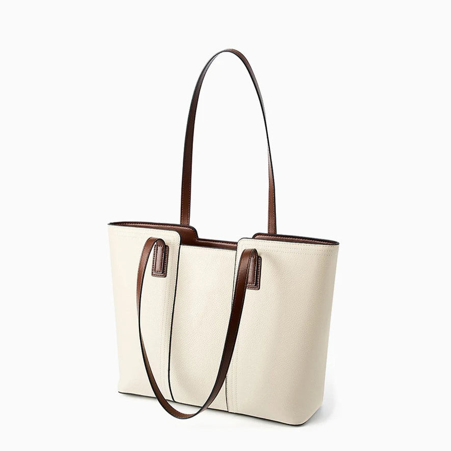 Bolsa Tote de Couro Genuíno Estella | Bucket Bags | Cores variadas | Detalhe 5 | Vivièn