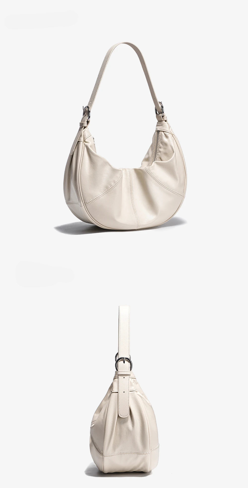 Bolsa Tote de Couro Genuíno Siena | Shoulder Bags | Cores variadas | Detalhe 3 | Vivièn