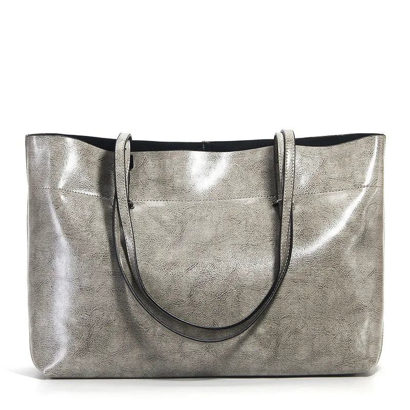 Bolsa Tote de Couro Genuíno Toscana | Bucket Bags | Cores variadas | Detalhe 5 | Vivièn