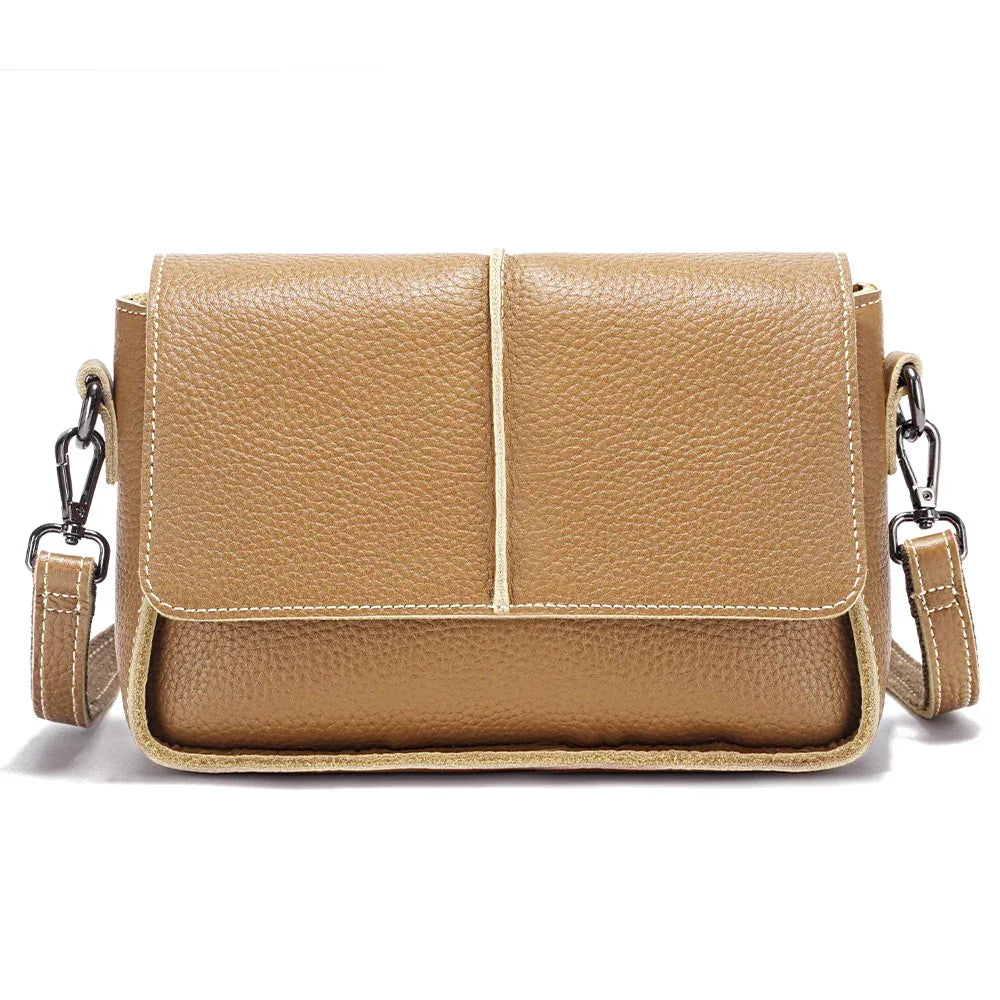 Bolsa Transversal de Couro Classic | Cross Body Bags | Cores variadas | Detalhe 7 | Vivièn