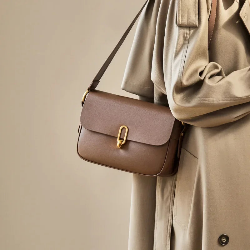 Bolsa Transversal de Couro Genuíno Hamburgo | Cross Body Bags | Cores variadas | Detalhe 3 | Vivièn