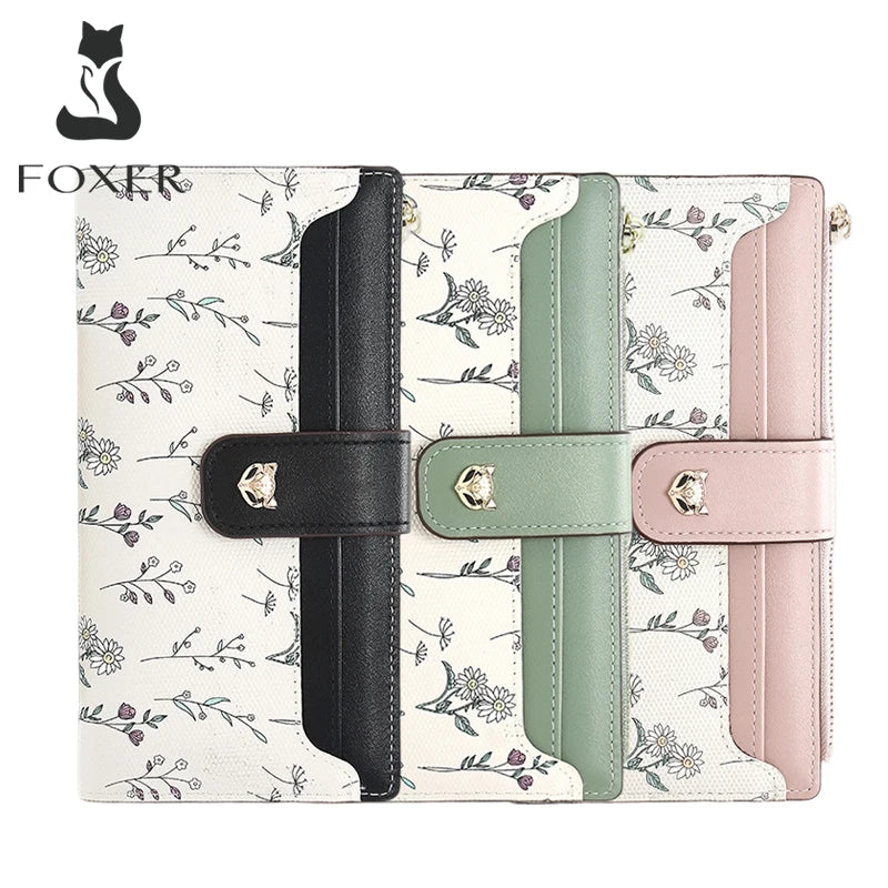 Carteira Feminina de Couro Alina | Wallets | Cores variadas | Detalhe 3 | Vivièn