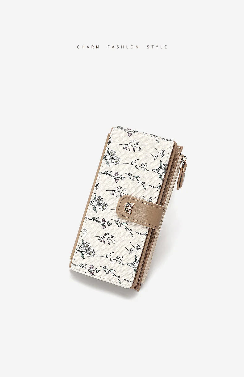 Carteira Feminina de Couro PU Selma | Wallets | Cores variadas | Detalhe 3 | Vivièn