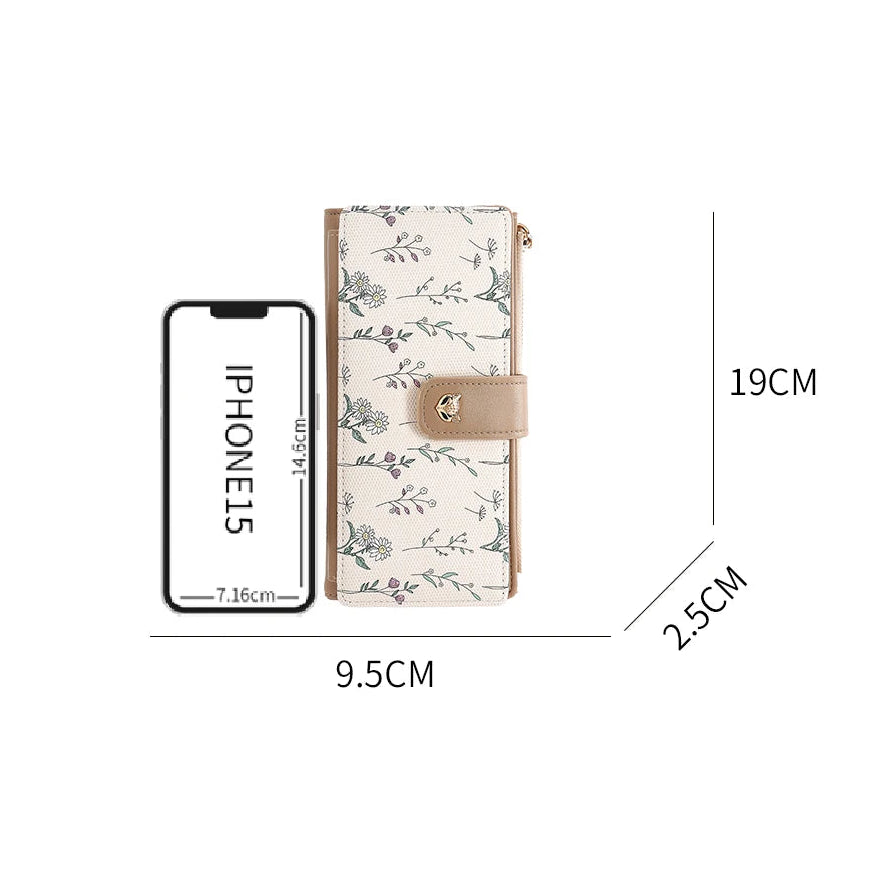 Carteira Feminina de Couro PU Selma | Wallets | Cores variadas | Detalhe 4 | Vivièn