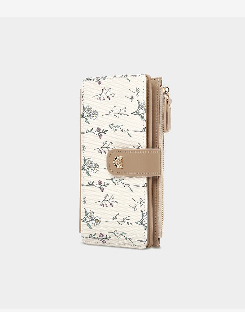Carteira Feminina de Couro PU Selma | Wallets | Cores variadas | Detalhe 9 | Vivièn