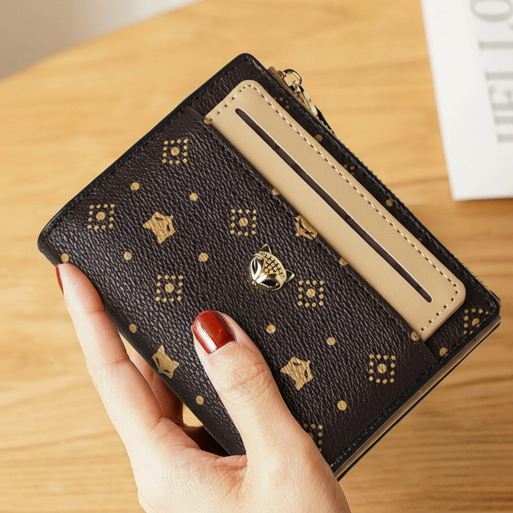 Carteira Feminina de Couro Romy – Elegância e Funcionalidade | Wallets | Cor não informada | Costas | Vivièn